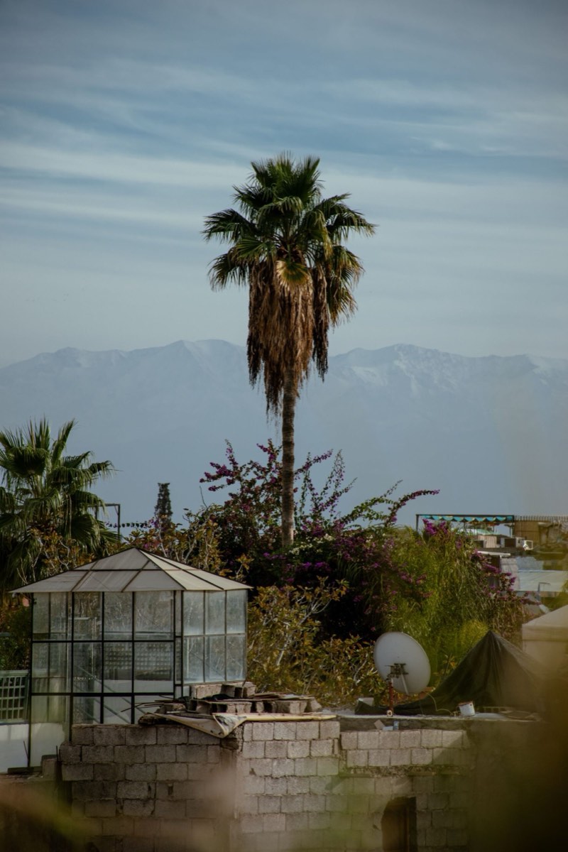 Skyline de Marrakech et de l'Atlas — prix taxi Marrakech