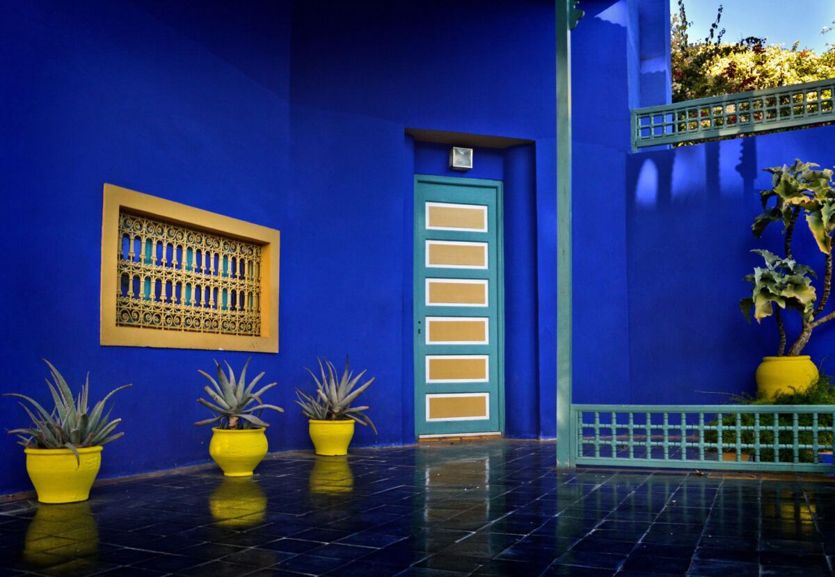 Things to do in Marrakech: Jardin Majorelle cobalt-blue villa
